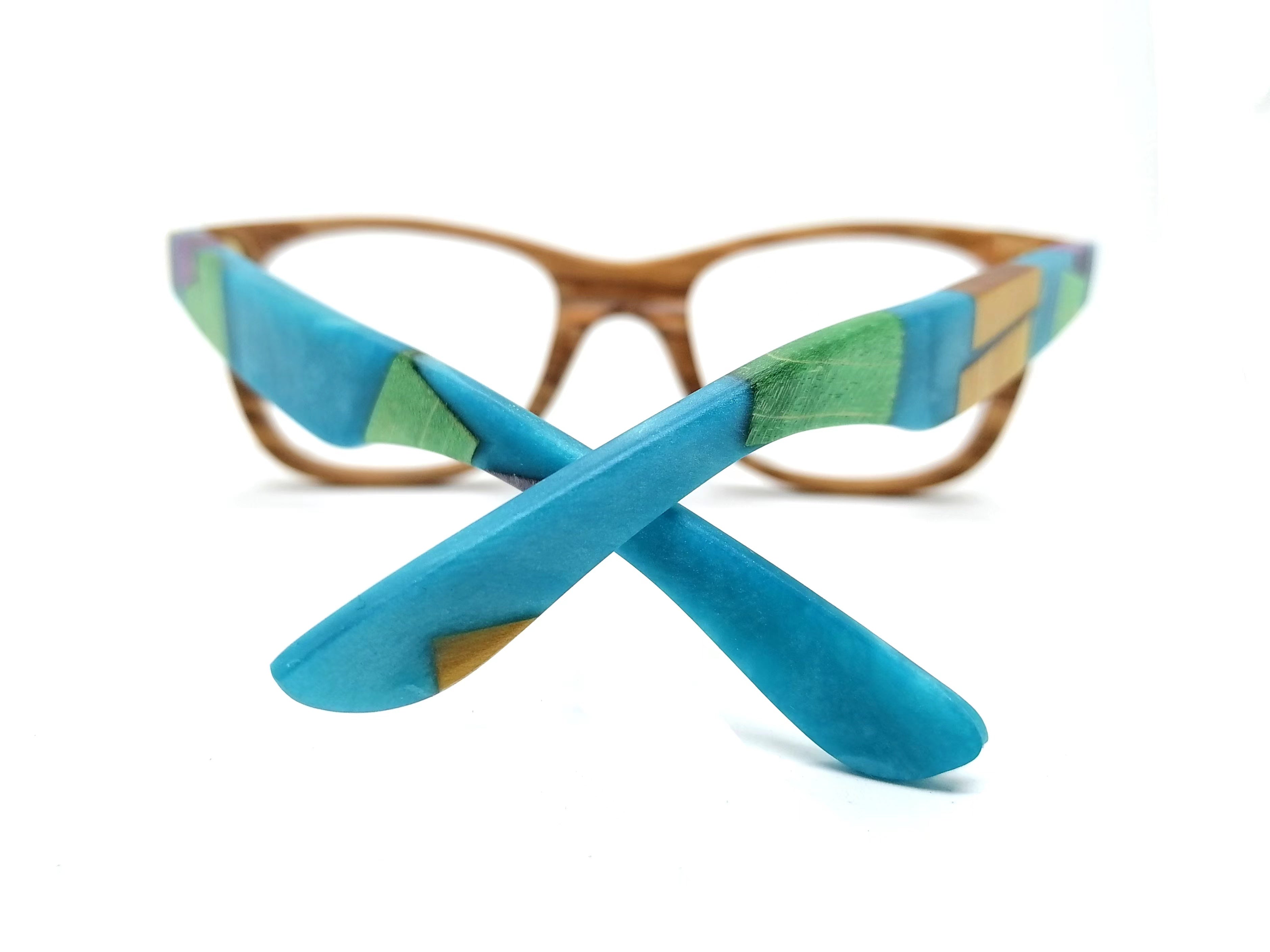 custom multicolor wood & resin craft
