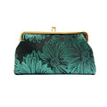 silk like figured cloth evening cluth purse bag