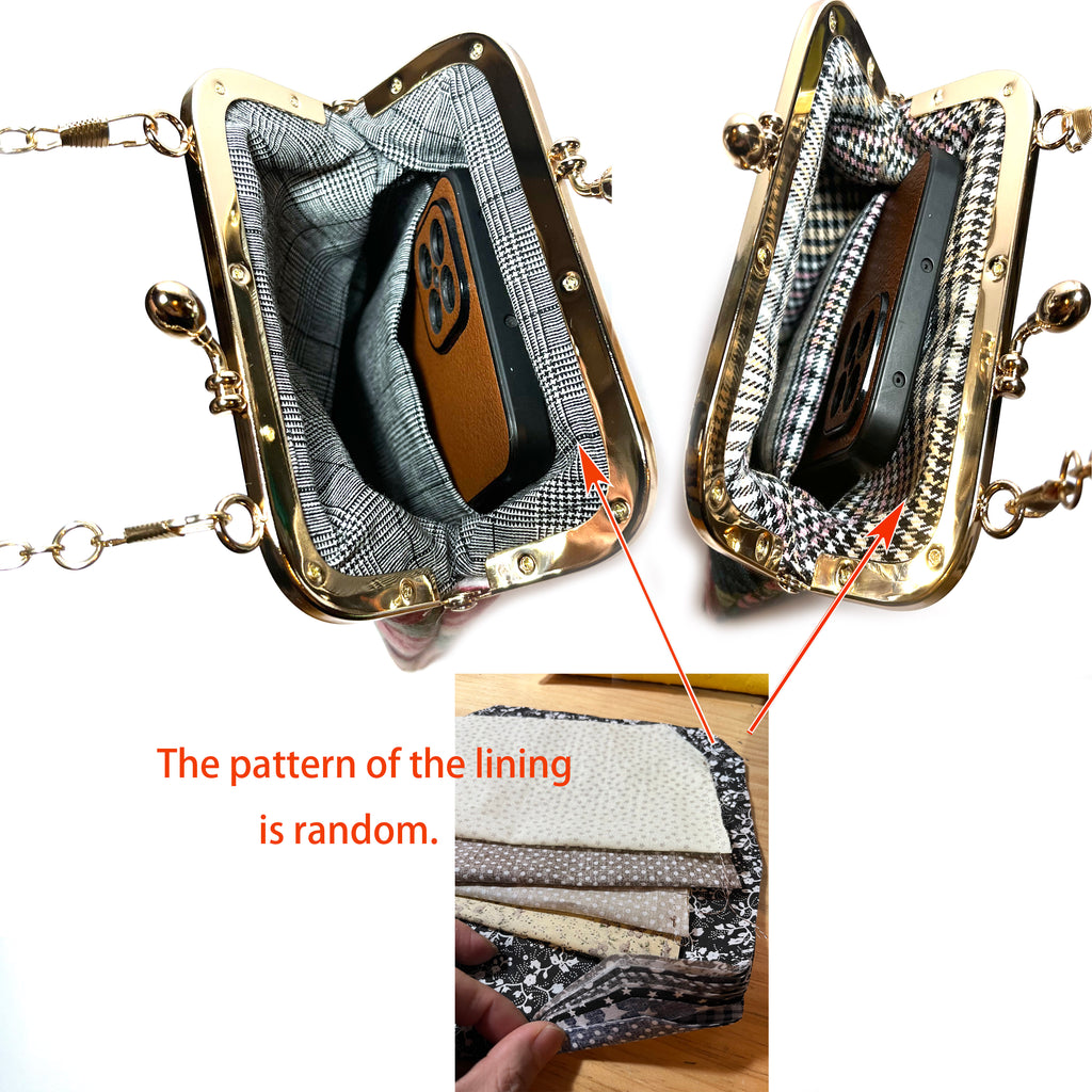 Vine evening cluth purse bag