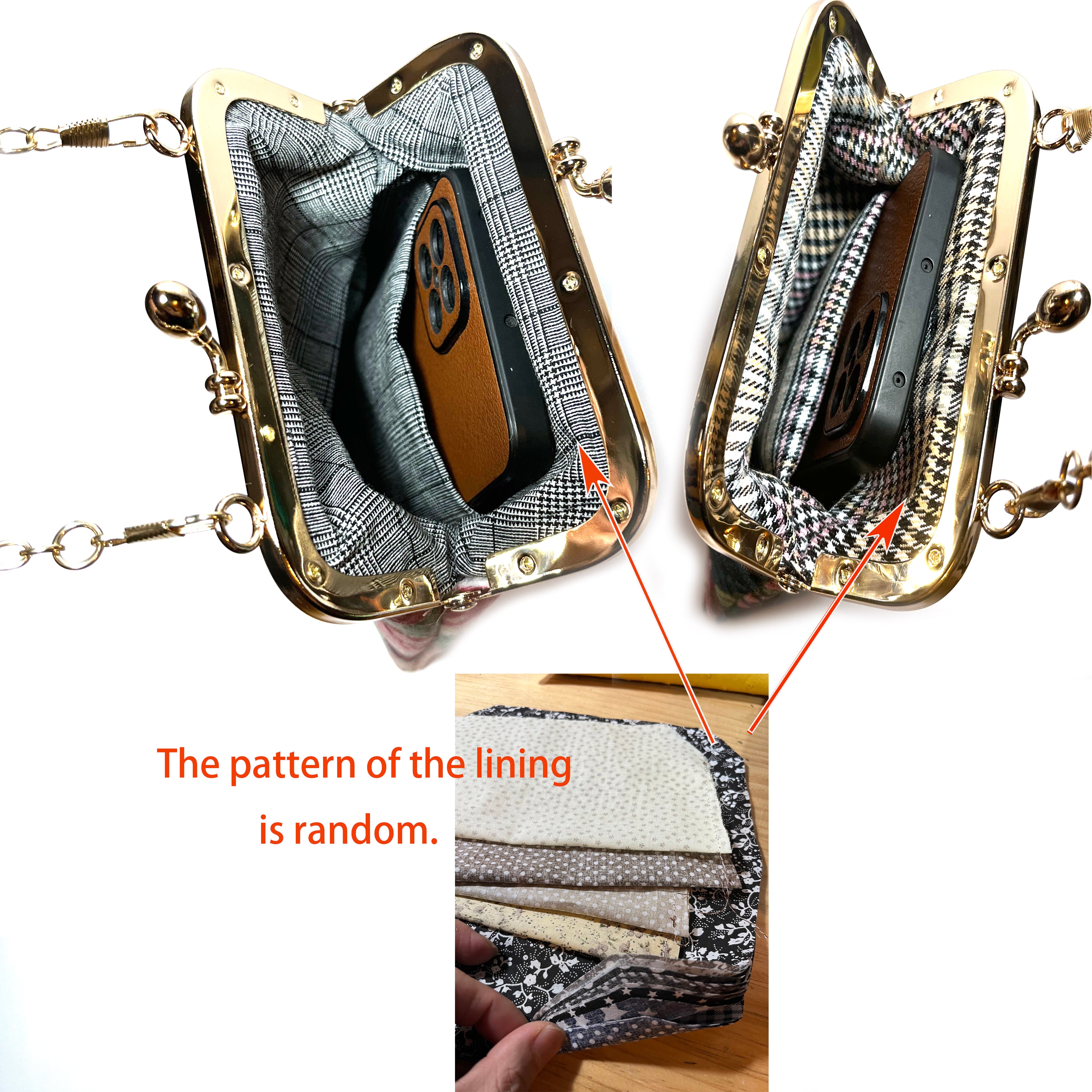 Vine evening cluth purse bag
