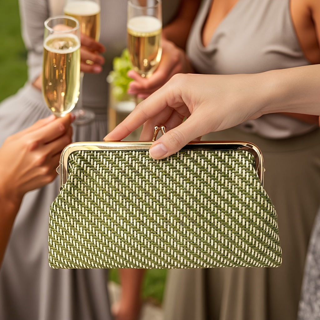 Vine evening cluth purse bag