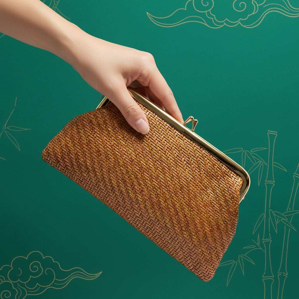 Vine evening cluth purse bag