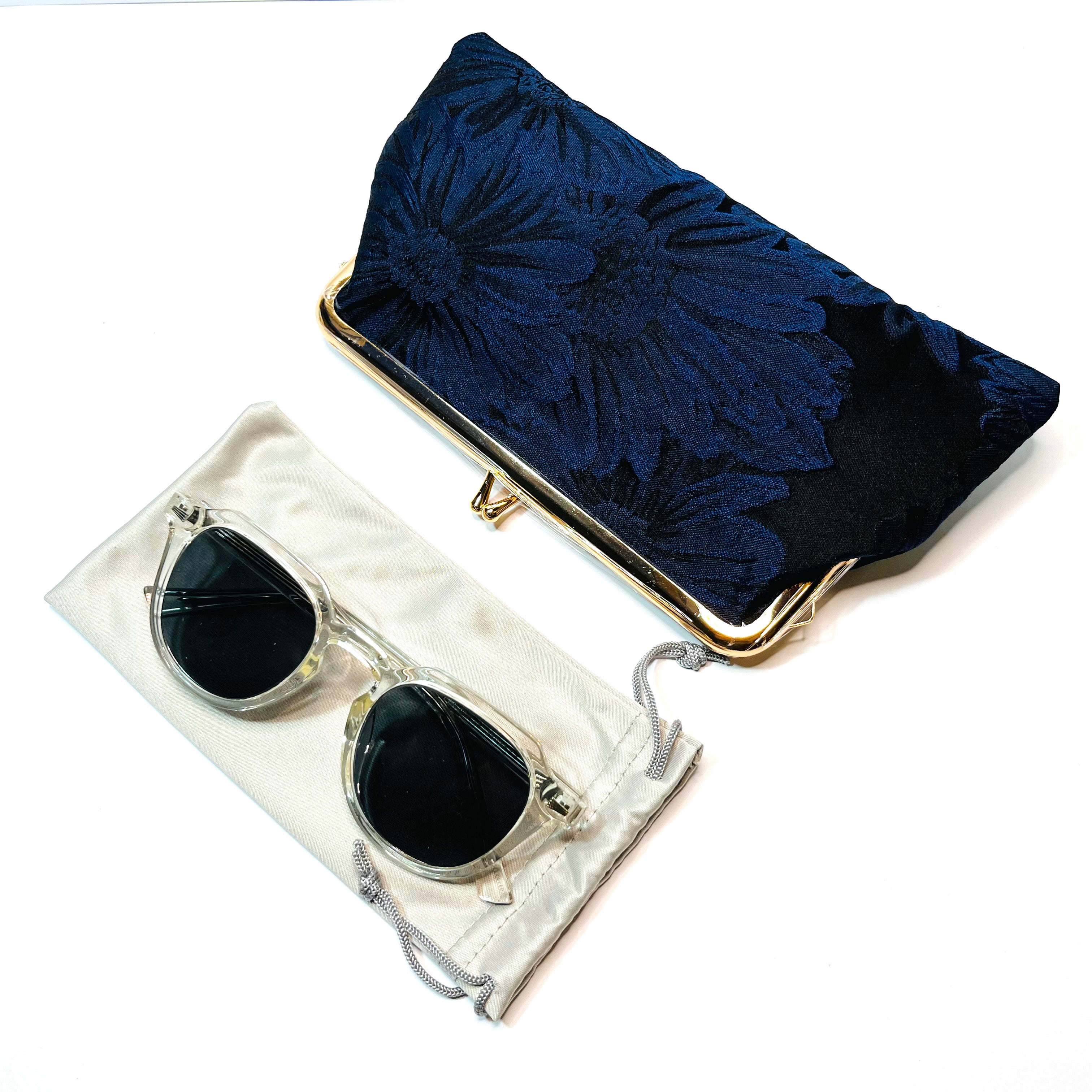 silk like figured cloth evening cluth purse bag