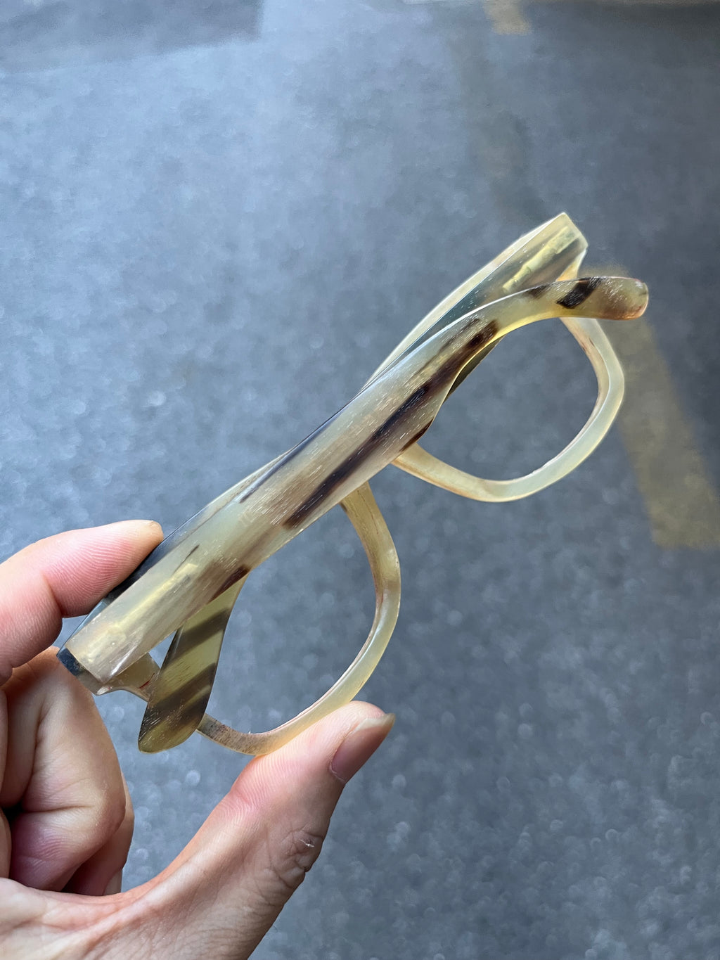 Takemoto OX horn eyeglasses frames for Dennis
