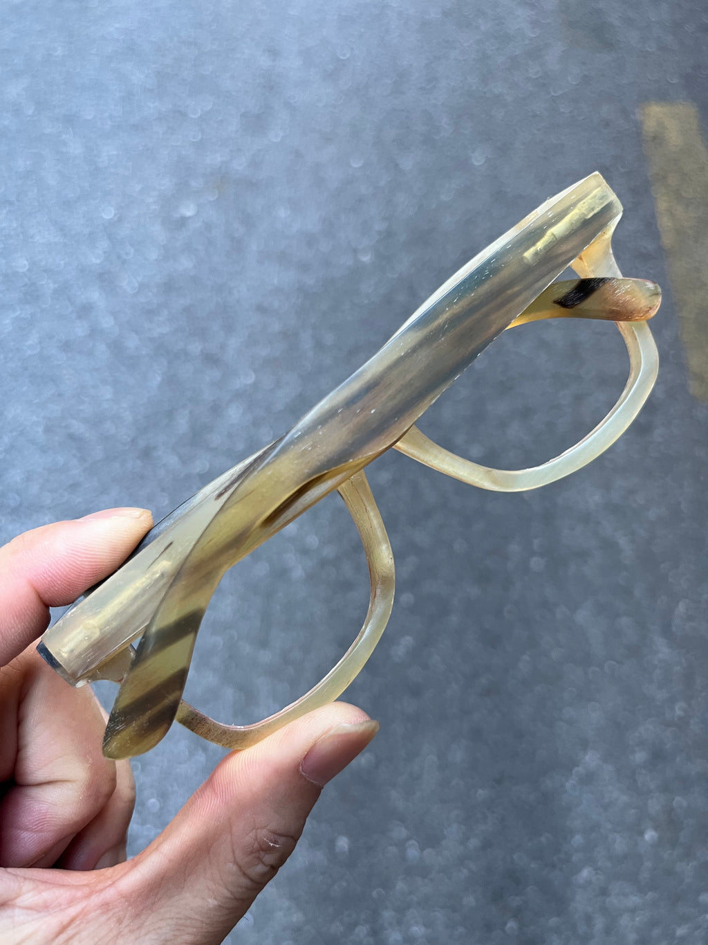 Takemoto OX horn eyeglasses frames for Dennis