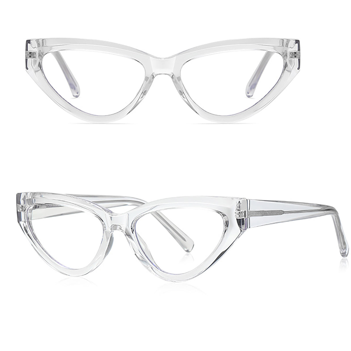 cat eye  eyeglasses frames 007 progressive lenses
