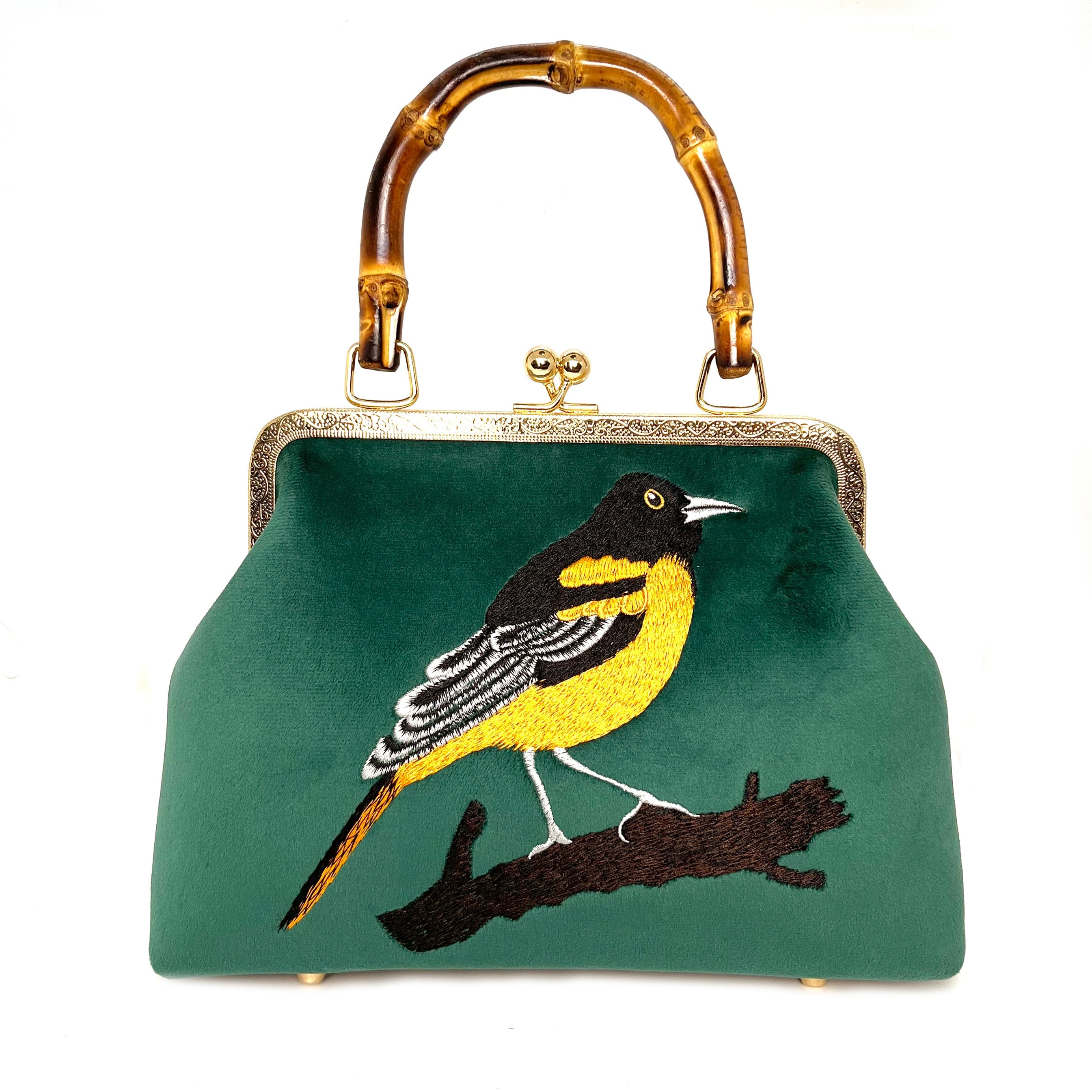 Gift redemption-women's velvet evening handbag -nightingale