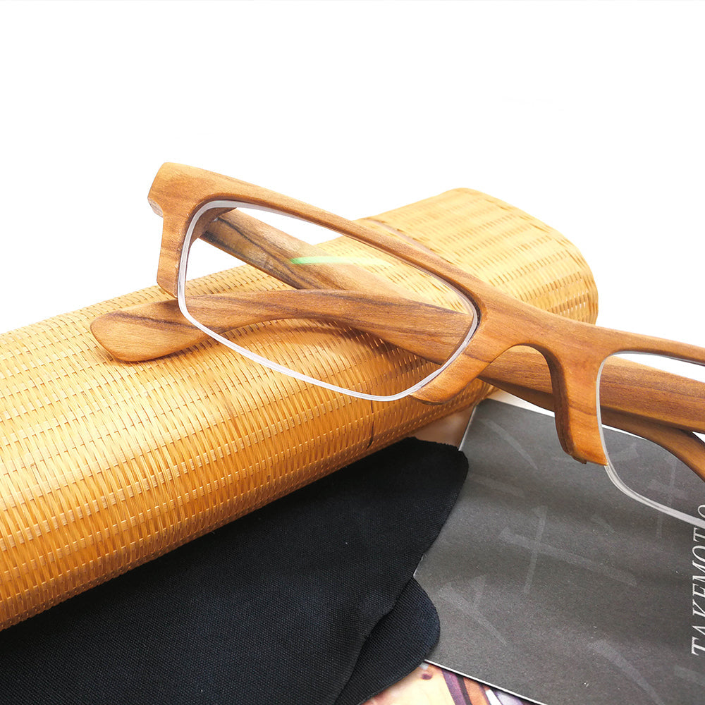 olive wood LOVE-WOOD semi-rimless