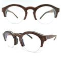 ebony THANKS semi-rimless