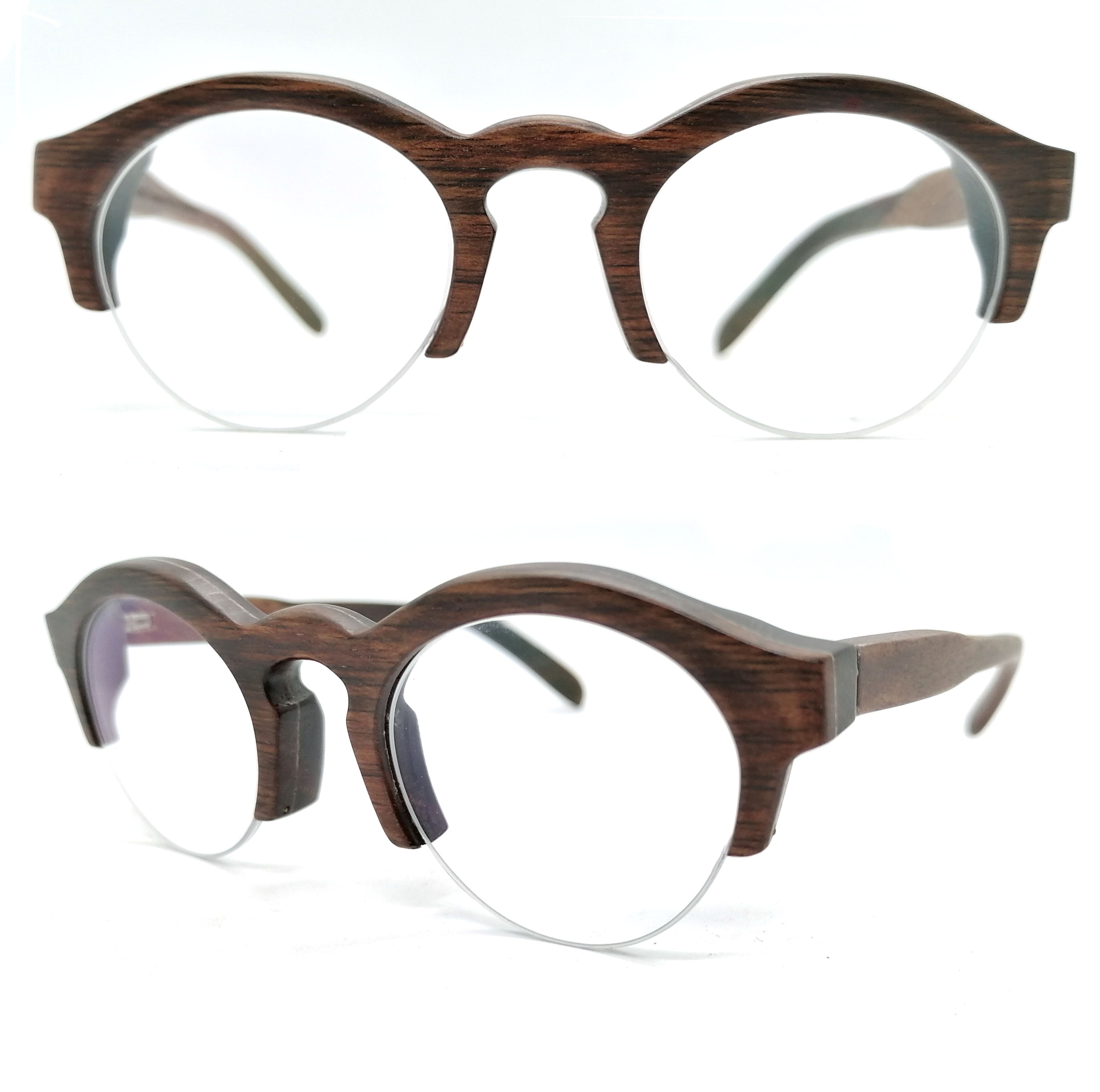 ebony THANKS semi-rimless